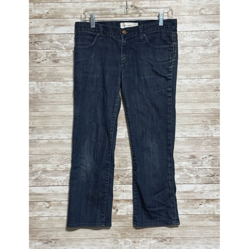 Paper Denim & Cloth Cropped Capri Jeans Rain Wash 2-CRP-15  Womens 28/6 Y2K